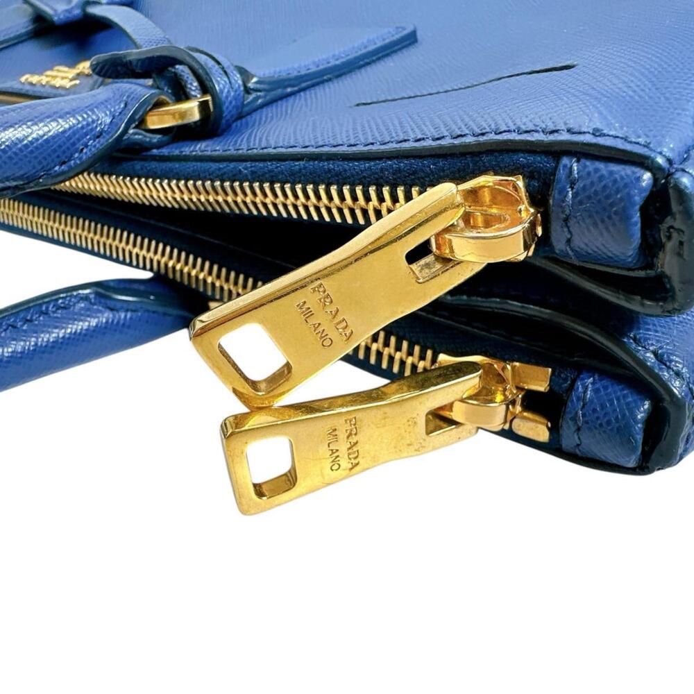 PRADA Blue Leather Shoulder Bag - Picture 11 of 16